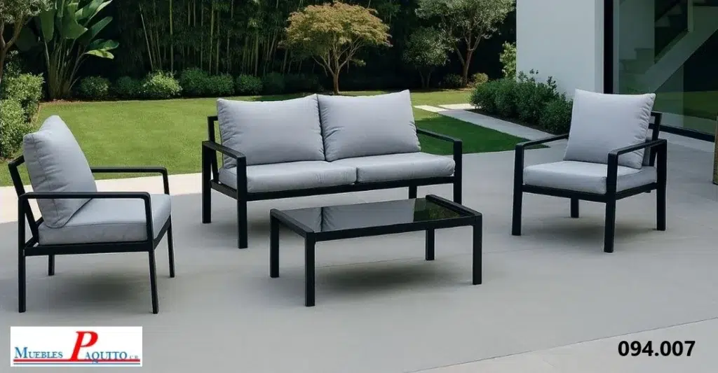 sillones de jardin y mesa